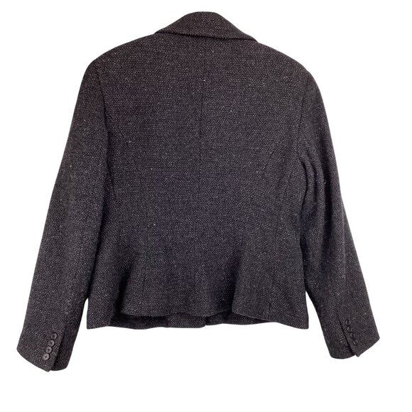 Lauren Ralph Lauren Blazer Jacket Size 16 Wool Blend Charcoal Gray Single Breast - Picture 6 of 9